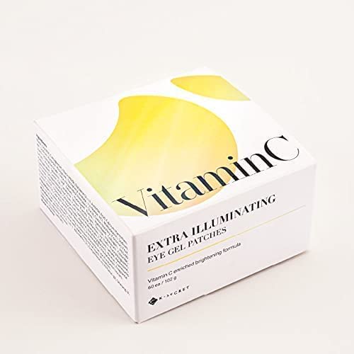 KSECRET Extra Illuminating Eye Gel Patches, 102g/3.45oz. 60pcs (15 full pairs) with VITAMIN C | Korean Skincare | Under Eye Masks for Pigmentation Revoval, Anti-Wrinkles, and Dark CirclesâŚ