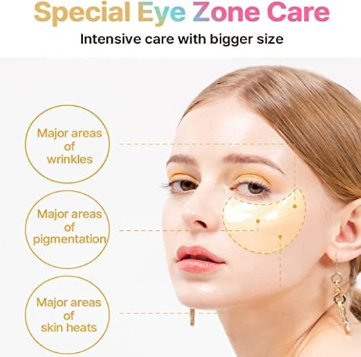 KSECRET Extra Illuminating Eye Gel Patches, 102g/3.45oz. 60pcs (15 full pairs) with VITAMIN C | Korean Skincare | Under Eye Masks for Pigmentation Revoval, Anti-Wrinkles, and Dark CirclesâŚ