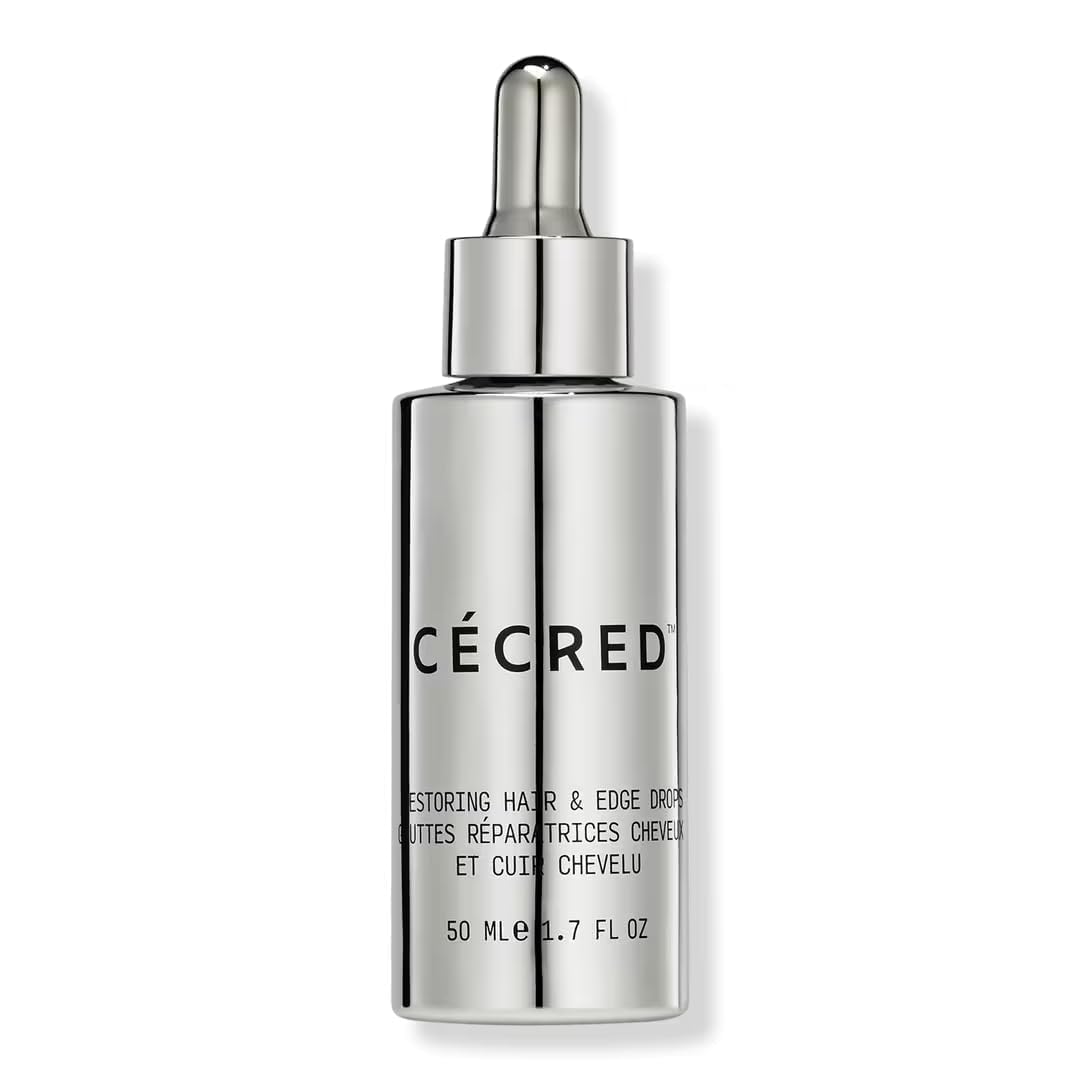 Cecred Restoring Hair & Edge Drops - Daily Peptide Serum for Fuller-Looking Hair, Supports Hairline & Scalp Health, Strengthens Roots,1.7 fl oz