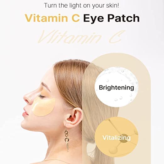 KSECRET Extra Illuminating Eye Gel Patches, 102g/3.45oz. 60pcs (15 full pairs) with VITAMIN C | Korean Skincare | Under Eye Masks for Pigmentation Revoval, Anti-Wrinkles, and Dark CirclesâŚ
