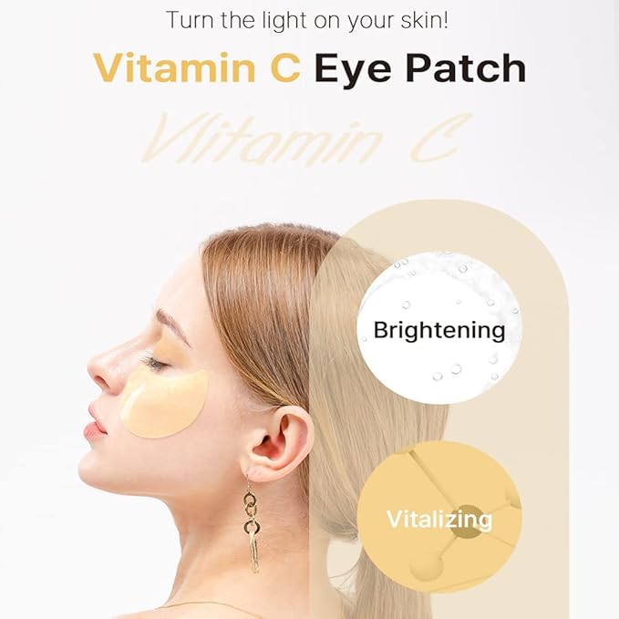 KSECRET Extra Illuminating Eye Gel Patches, 102g/3.45oz. 60pcs (15 full pairs) with VITAMIN C | Korean Skincare | Under Eye Masks for Pigmentation Revoval, Anti-Wrinkles, and Dark CirclesâŚ