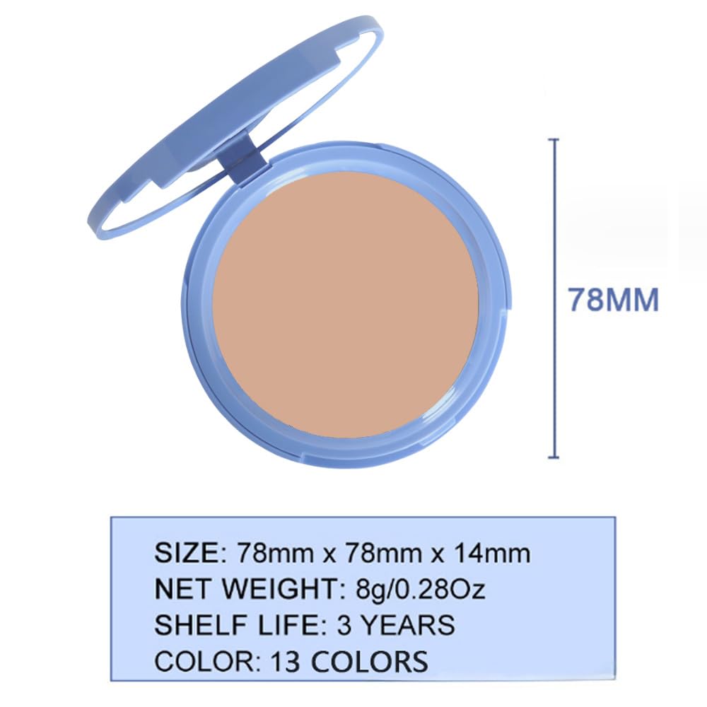 Kaely Oil Control Face Pressed Powder, Perfection Matte Compact Powder, Long Lasting Waterproof Finishing Powder Makeup, polvo compacto de maquillaje, Lightweight, Vegan, 140 Golden Beige