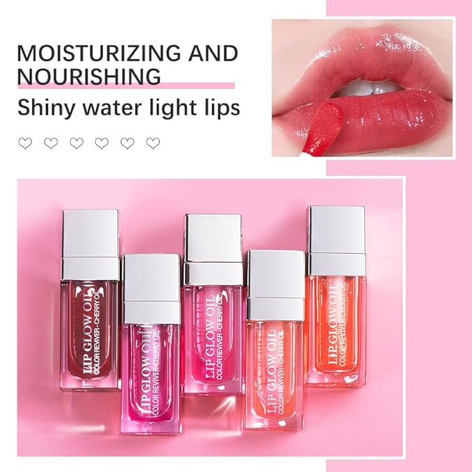 Fruit-Flavored No-Sticky Lip Gloss Balm for Hydrating and Nourishing Dry Lips