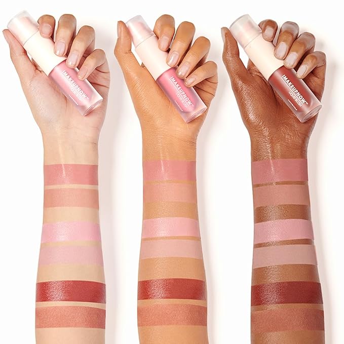 Liquid Cream Blush Stick Makeup for Cheeks | Build-in Brush - Application & Blending in One #L001 + #L002