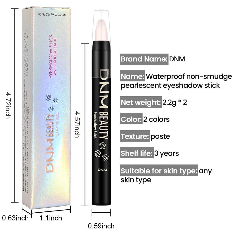 evpct 2Pcs Cream Eyeshadow Sticks Set for Eyes Waterproof, Sand Rose Shimmer Desert Matte Eye shadow Stick Pencil Pen Bulk sombras en crema para ojos 27+28