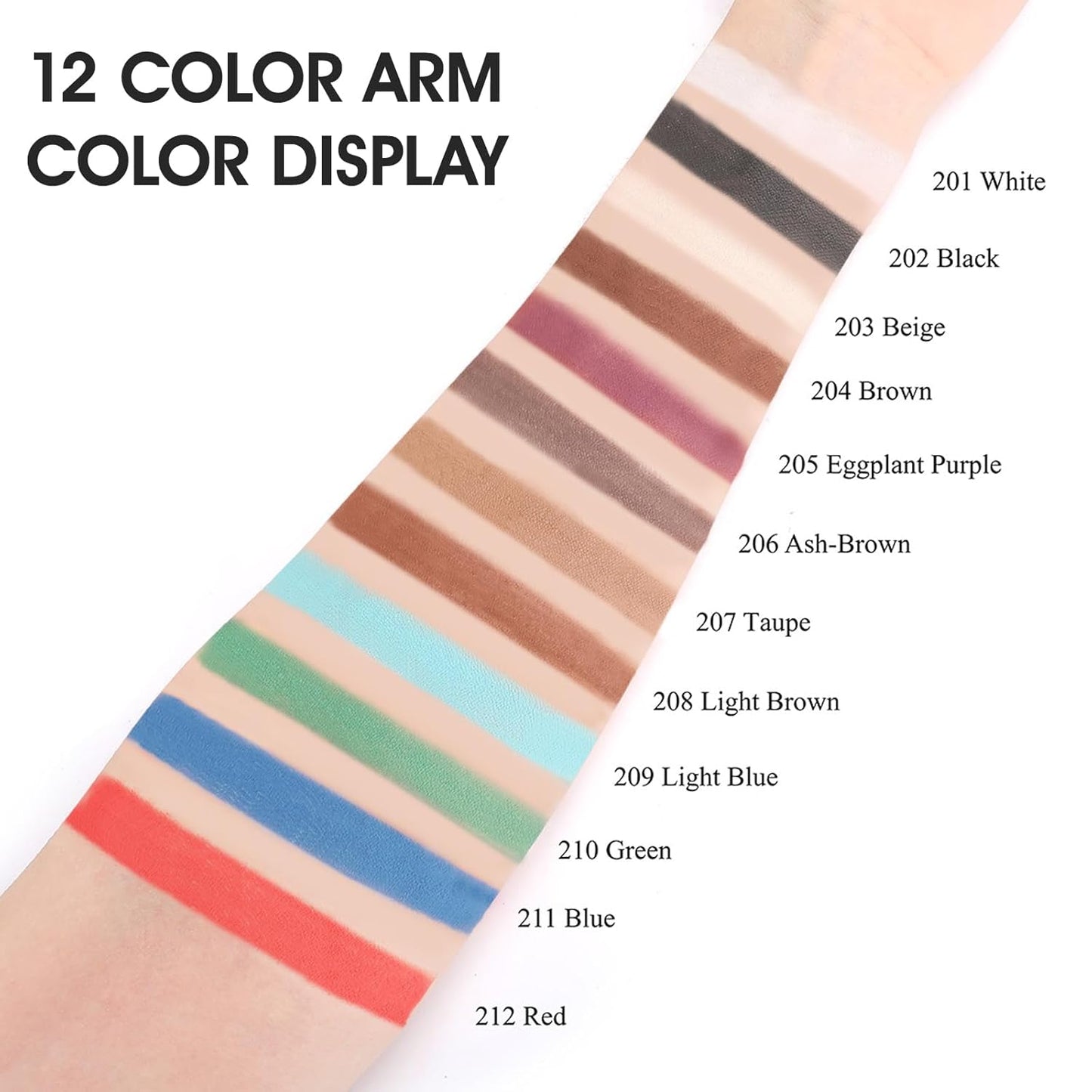 Single Off White Eyeshadow, Pressed Powder Matte Beige Eye-Shadow Palette Make-up, Blendable Long Lasting High Pigment Off White Eye Makeup Halloween Eye Paint & Face Body Paint