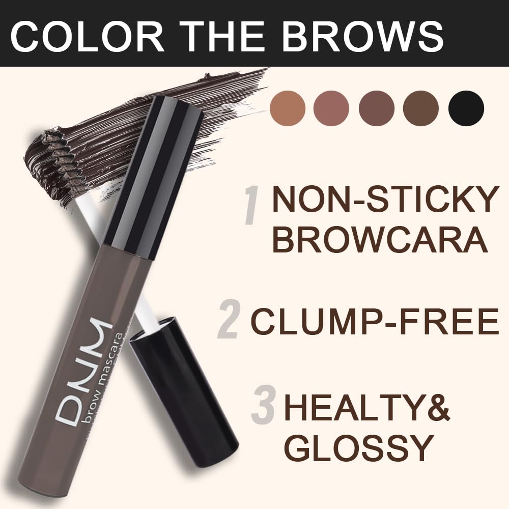 Kaely Eyebrow Gel Waterproof,Longwear Tinted Eye Brow Mascara,Eyebrow Color Makeup kit,maquillaje gel para cejas a prueba de agua,Long Lasting Eyebrows Vegan cosmetics,05 Brunette