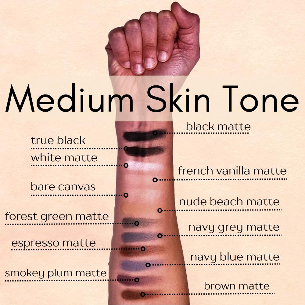 Naked French Vanilla Off White Nude Neutral Matte Pressed Powder Single Vegan Eyeshadow; Talc, Paraben & Cruelty Free