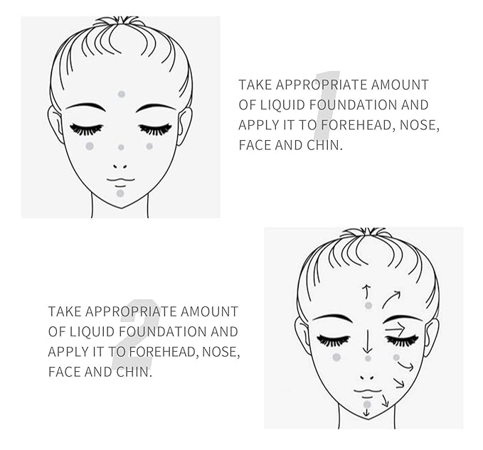 2 Pack PHOERA Foundation, Flawless Soft Matte Liquid Foundation Makeup for Women..PHOERA Foundation101# Porcelain and 102# Nude