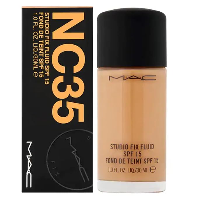 MAC Studio Fix Fluid Foundation NC35 SPF15, 1 Fl Oz