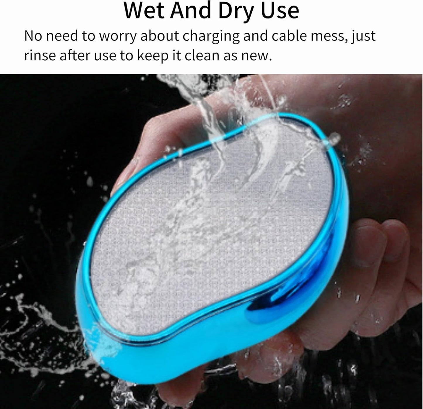 Nano Glass Foot File, Pedicure Tool and exfoliator, Glass Surface, Comfortable Hand and Foot Grinding Scraper for Wet and Dry feet, Removal Hard or Dead Skin, Suitable for Women or Men