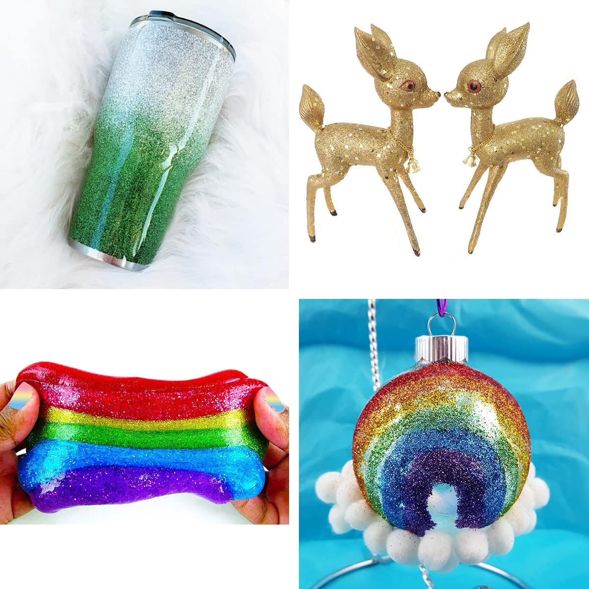 Holographic Fine Glitter, 100g/3.5oz Extra Fine Glitters Powder Packs for Resin, Craft Glitter for Tumblers Candle Slime Making, Festival Body Face Eyeshadow Nail Glitter (Chinese red)