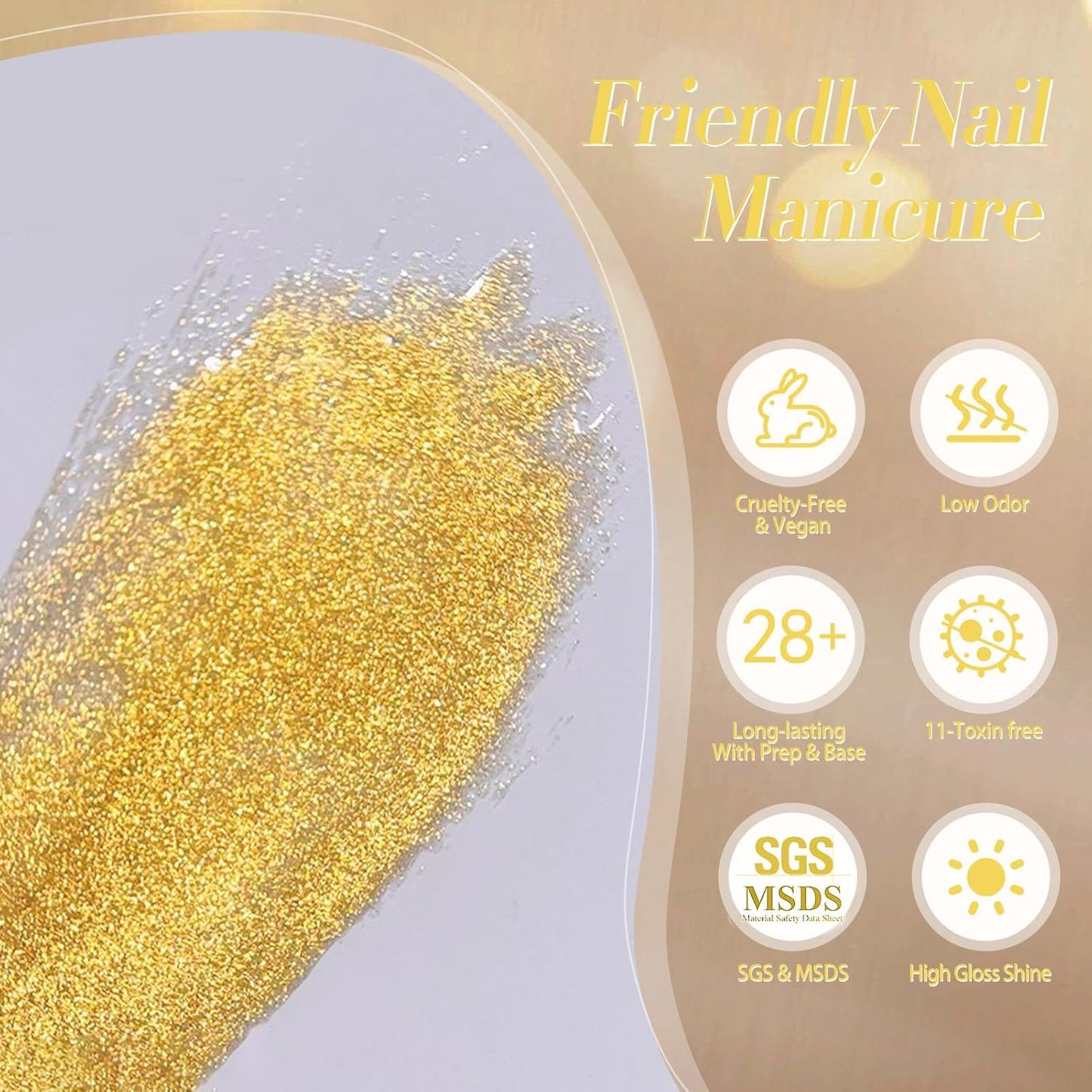 BORN PRETTY Cat Magnetic Eye Gel Nail Polish, Golden Ribbon Cat Magnetic Gel Nail Polish Magnetic Nail Polish for Nail Art Manicure Salon DIY at Home 15ML