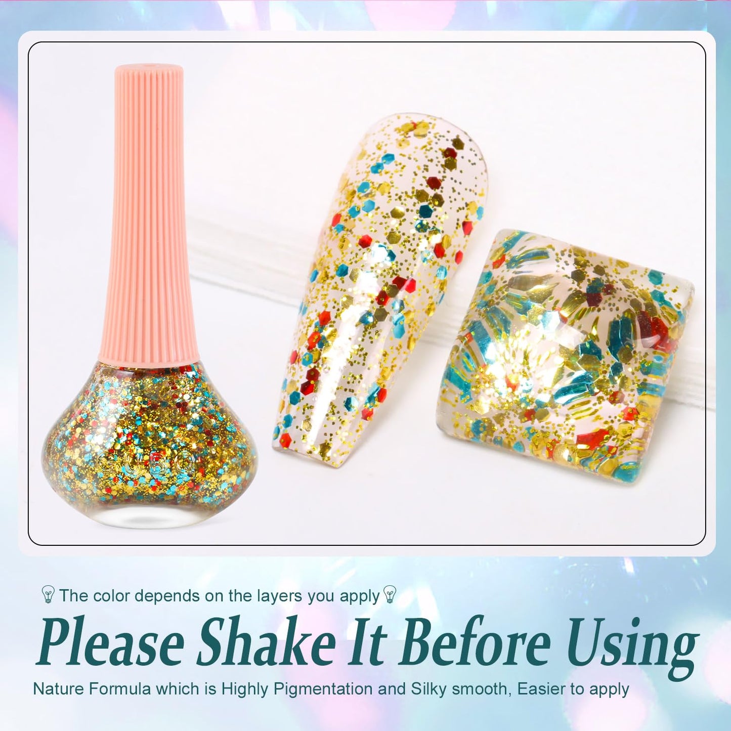 Major Dijit Quick Dry Nail Polish Colorful Summer Nail Lacquer for Nail Art Cruelty-Free Regular Nail Polish 0.41 fl oz.