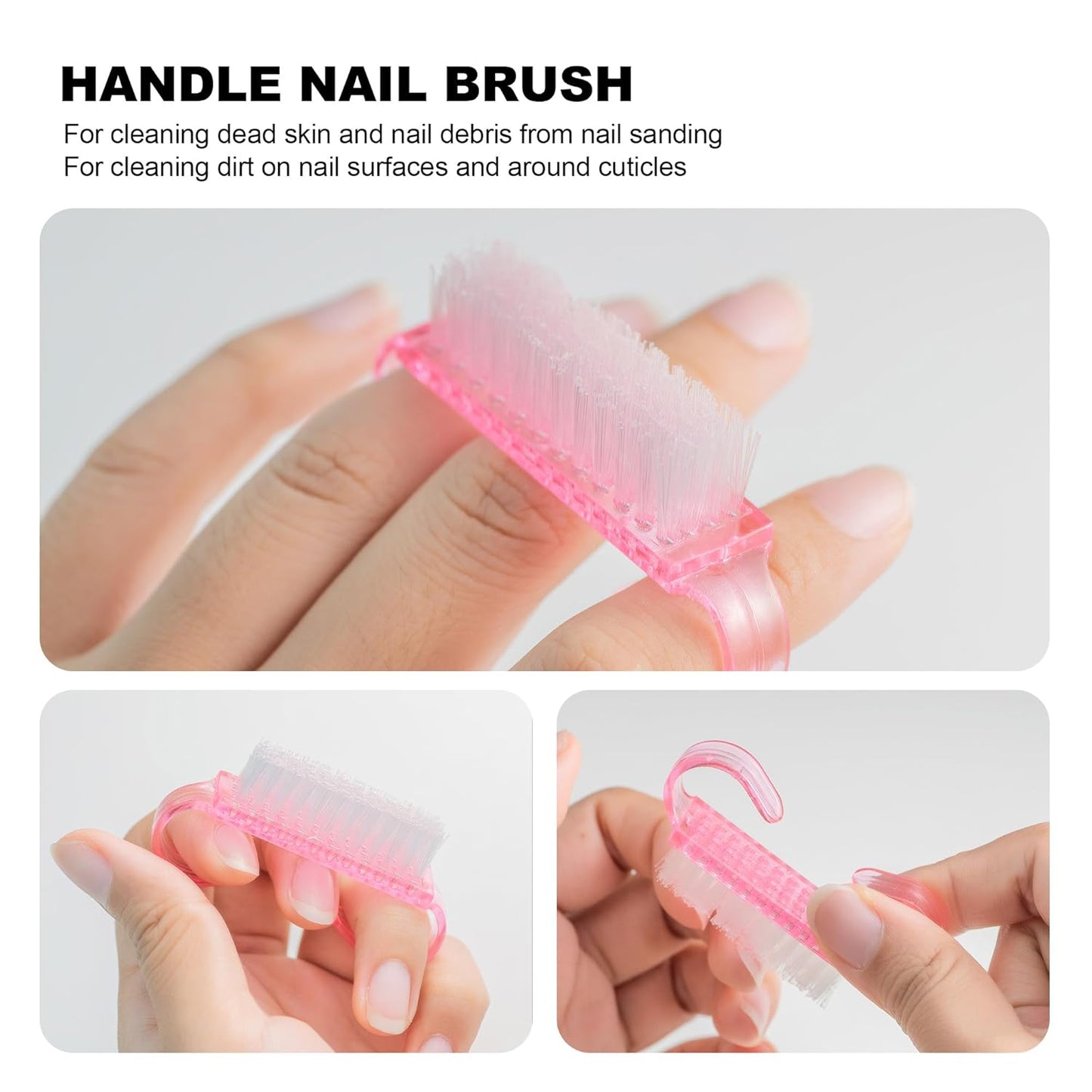 Pre-treatment Cuticle Pusher, Russian Prep Nail Pushers, Dual Ended Cuticle Remover with 100/180 Grit Sandpaper Sheets, Nail Care for Manicure Pedicure Nail Art