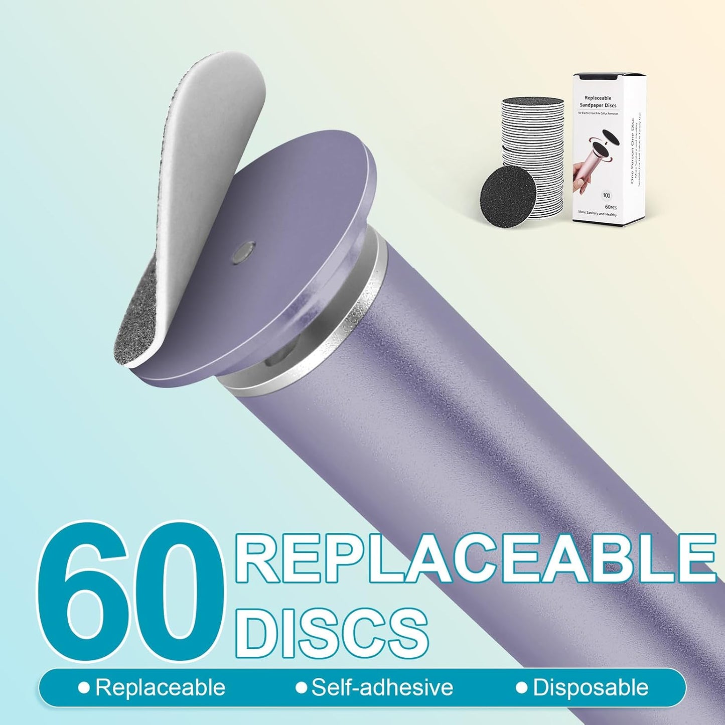 Electric Foot Callus Remover with Hand Callus Remover, Adjustable Speed Professional Electric Foot File Filer Sander Pedicure Tools for Feet Heel Dead Cracked Skin Women Men Use (Gray)