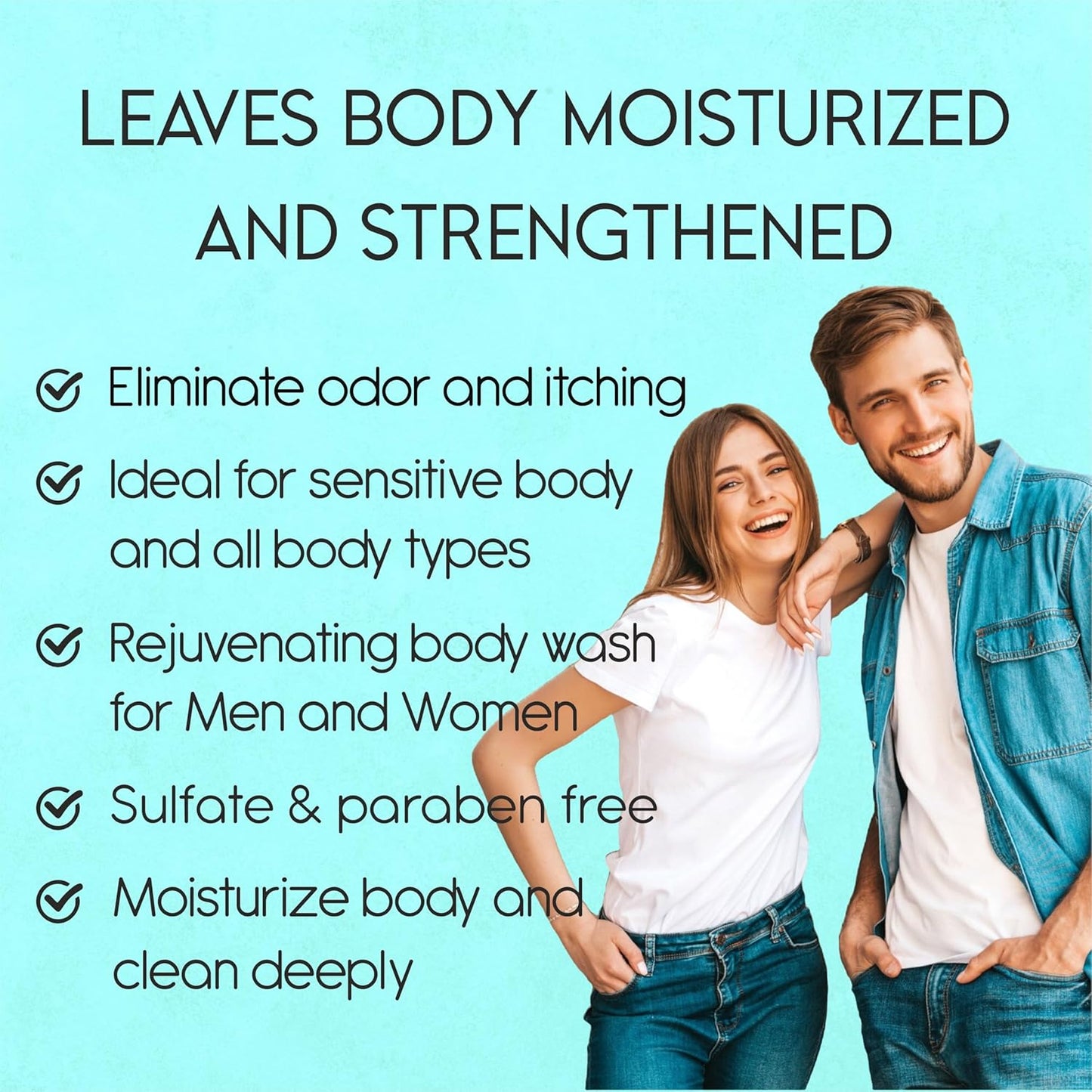 AnatoliaDaphne Fresh Ice Peppermint Body Wash and Shower Gel for MEN with Vitamin E for Jock Itch, Eczema, Ringworm, Body Odor, Body Wash Men with Added Body Oils, LARGE 20.2 FL Oz Bottle