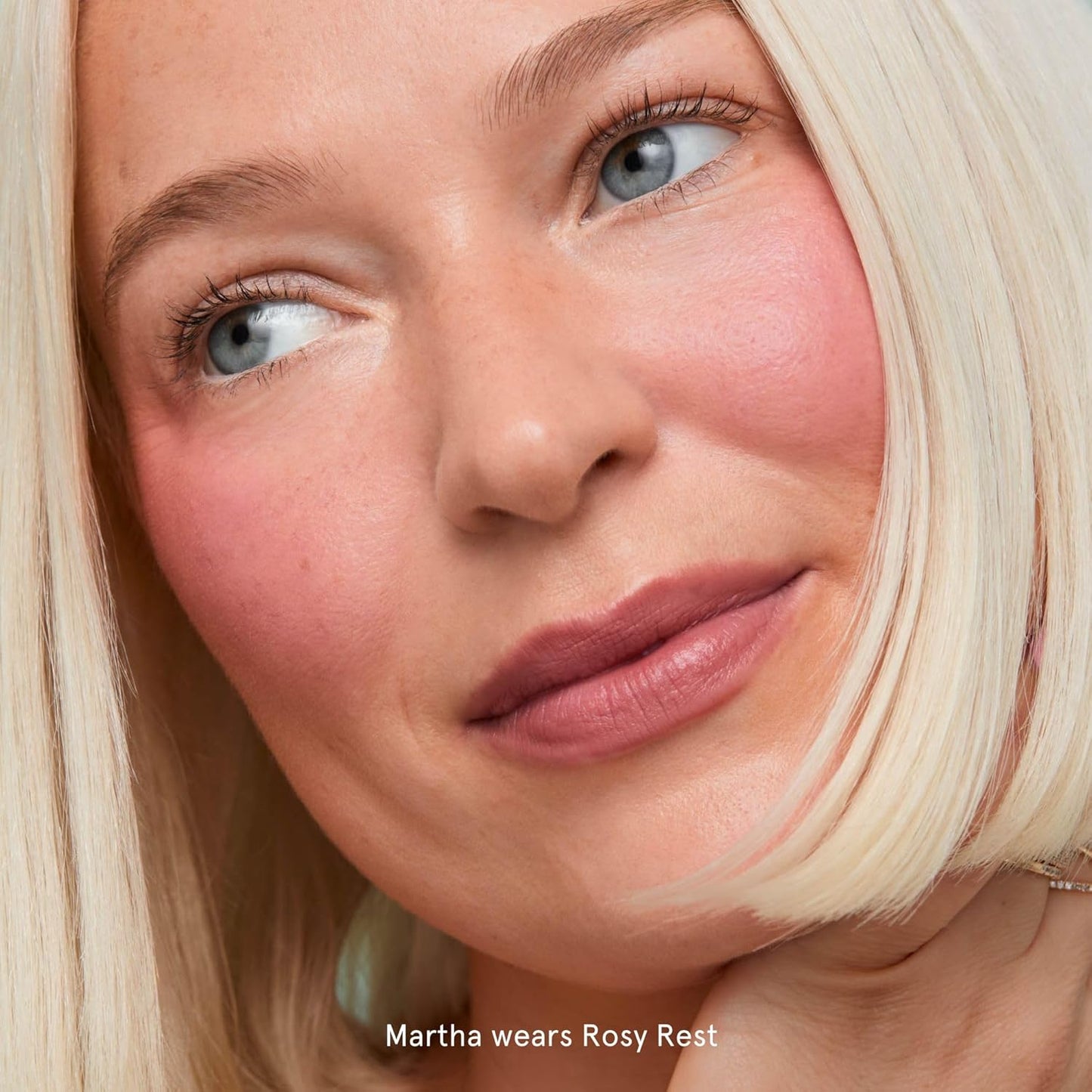 SOSHE Beauty - Blurring Pillow Blush | Featherlight, Cushiony, Cream to Powder Formula | Squalane, Cucumber Seed Extract, Ashwagandha Root | Vegan, Clean, Cruelty-Free (Rosy Rest, Dusty Pink)