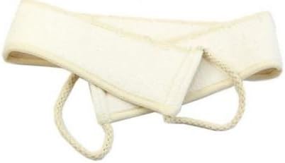 GBM Asheva Natural Loofah Strap, Exfoliating Back Scrubber, Deep Clean & Revitalize Your Skin
