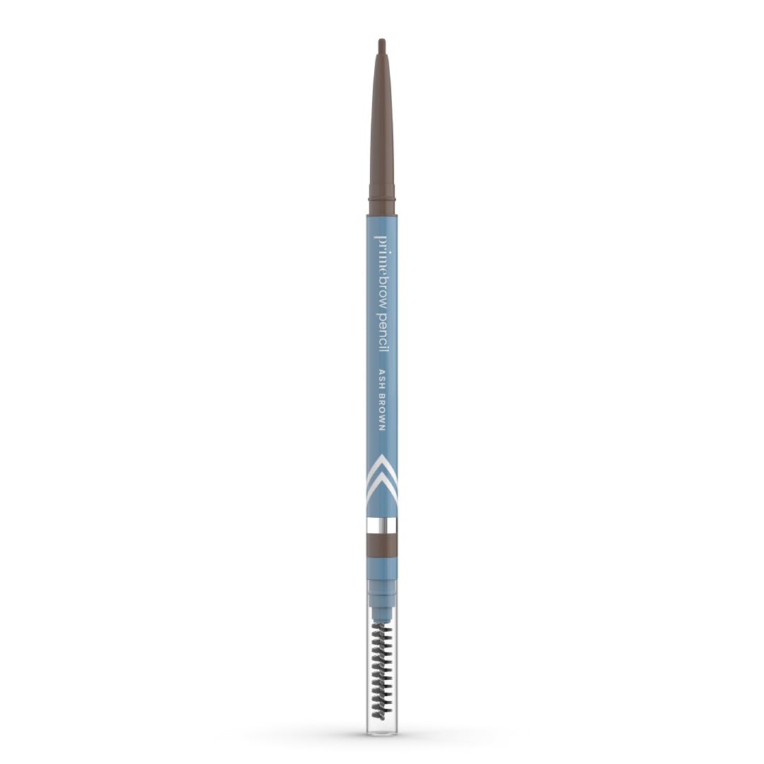 PrimeBrow Pencil for Mature Women – Ultra-Precise Tip for Natural, Hair-Like Strokes – Smudge-Proof & Long-Lasting Wear – Great for Thinning, Sparse, or Graying Brows (Ash Brown)