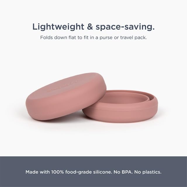 Saalt Compact Sanitizer - Menstrual Disc and Period Cup Cleaner, Microwavable, Reusable Menstrual Disc Sanitizer for Travel or Home, Collapsible, Flat-Fold Design - Sage