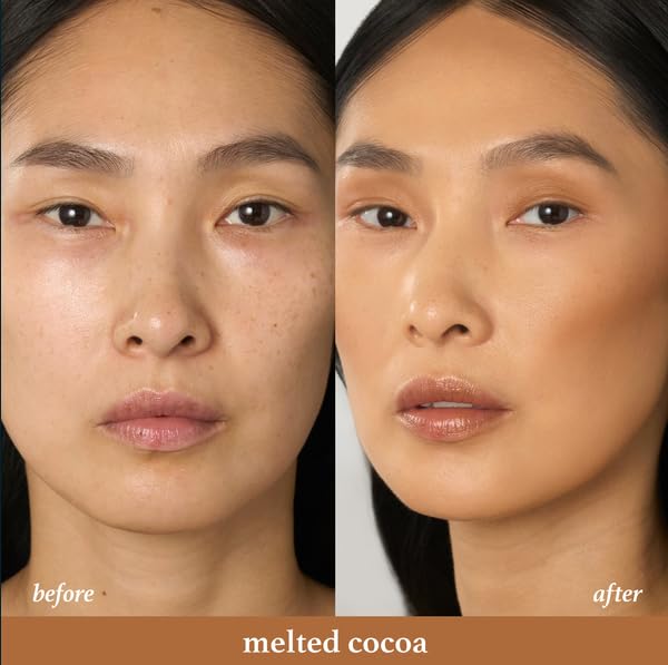 Julep Skip the Brush Cream to Powder Bronzer & Contour Stick - In Paradise Darker skin tones - Long Lasting Blendable and Buildable Color -Multi-Use 2-in-1 Blush and Lip Makeup Stick