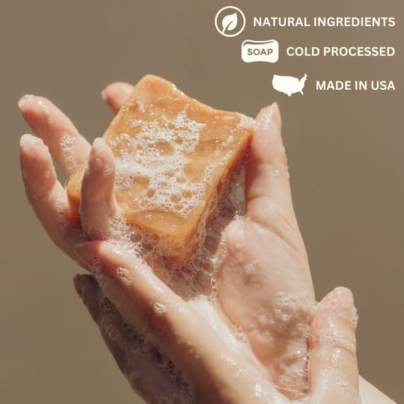 Varina Natural Tobacco Trail Bar Soap - Gentle Cleansing for Sensitive Skin, Earthy Scents - 3 Pack