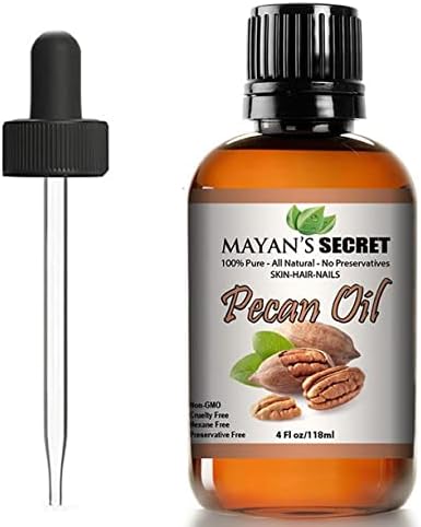 Mayan's Secret Pecan oil for Skin Tightening, Wrinkles Prevention, and Rejuvenate Skin Cells (4 oz)