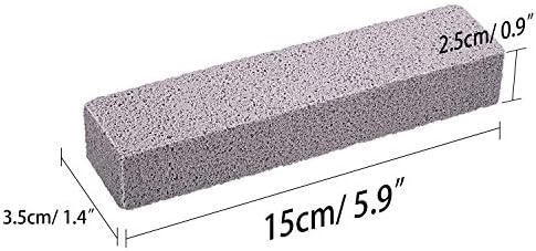 Chinco 6 Packs Pumice Stick for Cheaning, Pumice Scouring Stone Pad Removing Stain Grime Without Leaving Scratches for Kitchen Oven Stove Home Bathroom Toilet Pool House Cleaning Supplies