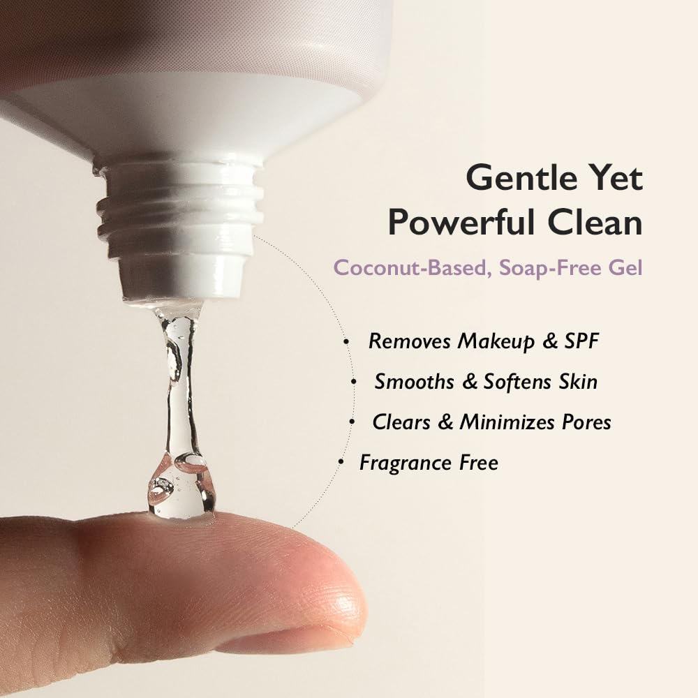 haruharu wonder Black Rice Moisture 5.5 Soft Cleansing Gel, 3.4 fl.oz, Gentle Face Wash for Dry to Normal Skin, Low 5.5pH, Soap Free, Hydrating, Fragrance Free, Daily Use, Korean Skincare