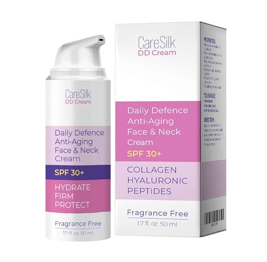 Daily Defense Mineral Sunscreen Face Moisturizer With SPF 30 + Hyaluronic Acid, Collagen, Peptides | Sun Screen Face Lotion, Sunblock Face Sunscreen | Reef Safe Sunscreen