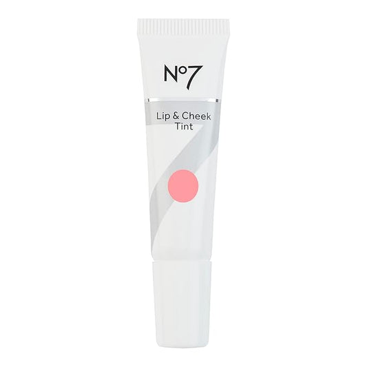 No7 Lip & Cheek Tint - Cherry Blossom - Lightweight Lip and Cheek Stain for Rosy Lips & Natural Face Blush - Multipurpose Makeup for Lips & Cheeks (10ml)
