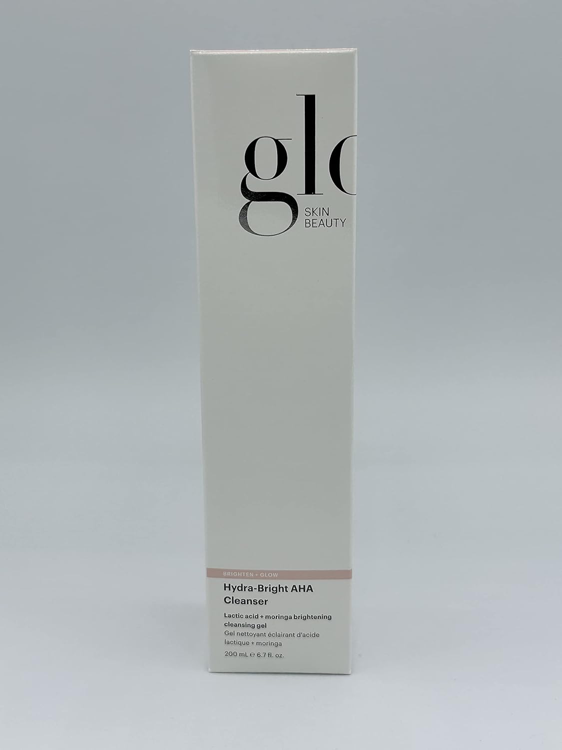 Glo Skin Beauty Hydra-Bright AHA Cleanser | Foaming Gel Cleanser Removes Makeup, Gently Exfoliates, Hydrates and Brightens Skin (6.7 Fl Oz)