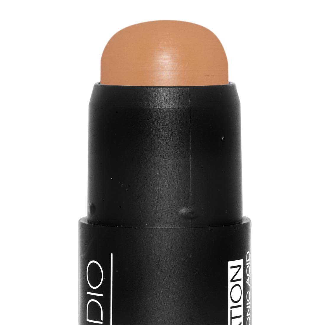 Palladio BUILD & BLEND Foundation Stick, Medium Coverage Buildable Contour Stick for Face, Ultra Blendable Creamy Formula for a Natural Shine Free Finish, (Warm Caramel)