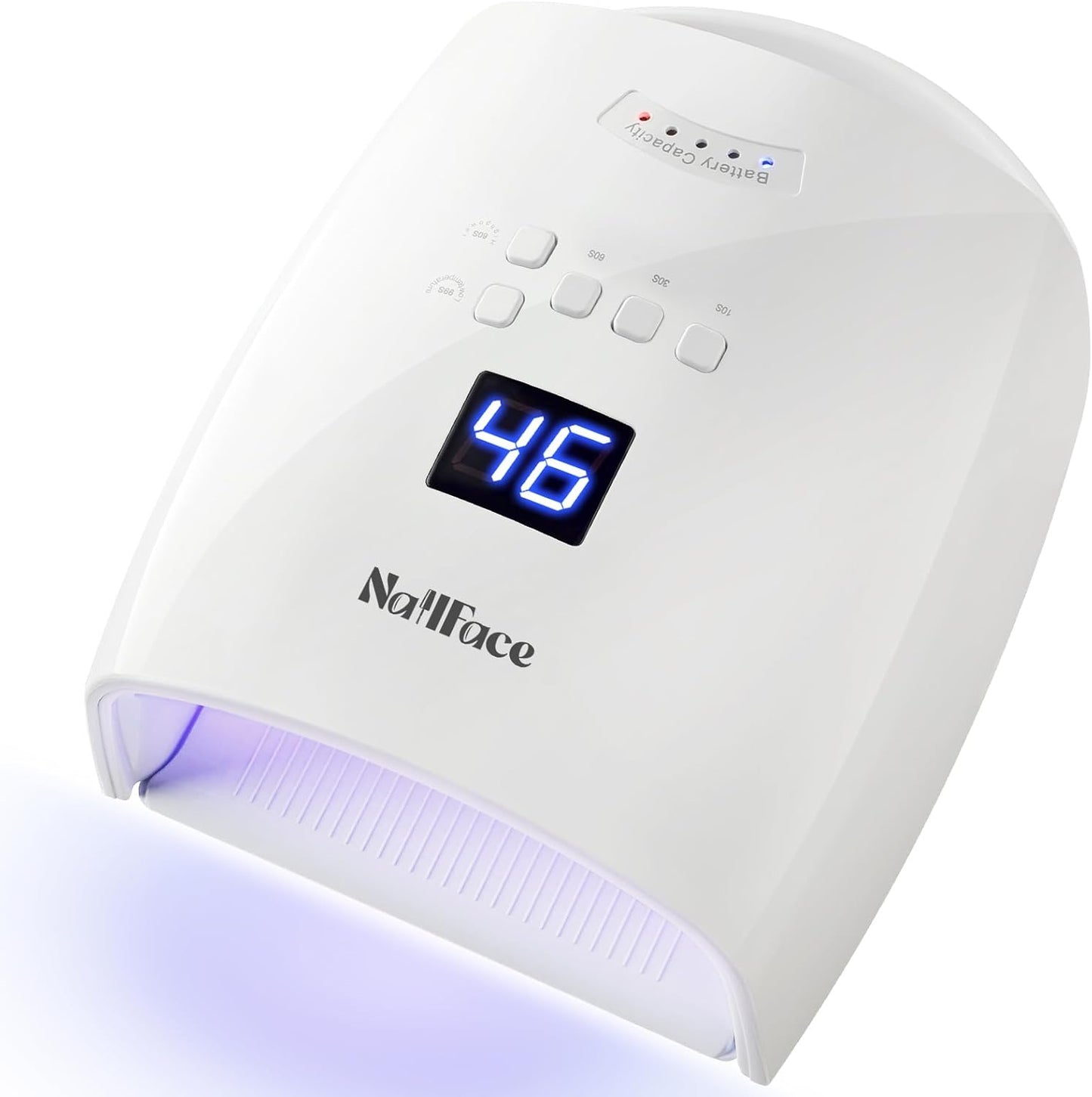 Cordless UV LED Nail Lamp, Rechargeable 66W UV Light Nail Curing Lamp for Gel Nail Acrylic Polish with Auto Sensor & 5 Timer for Home & Salon