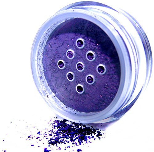 Beautiful Deep Eggplant Purple Blue Single Loose Powder Eyeshadow Powder Pigment; Talc, Paraben & Cruelty Free