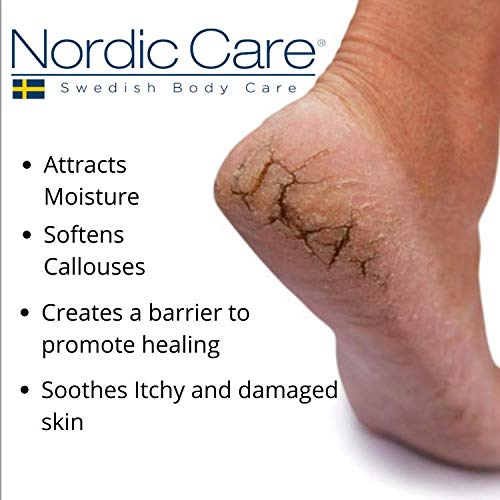 Nordic Care Foot Care Cream Intensive Repair - Repairs & Hydrates Dry & Cracked Heels, 10% Urea Cream Treats Severely Dry Feet, Cracked Heels & Callus Removal, Lanolin-free | 6 Oz (Pack of 2)