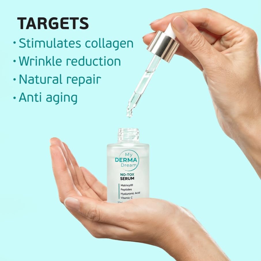 No-Tox face serums for anti aging | wrinkle reduction anti aging serum | Supports natural repair & Crafted to ignite a boost in collagen synthesis