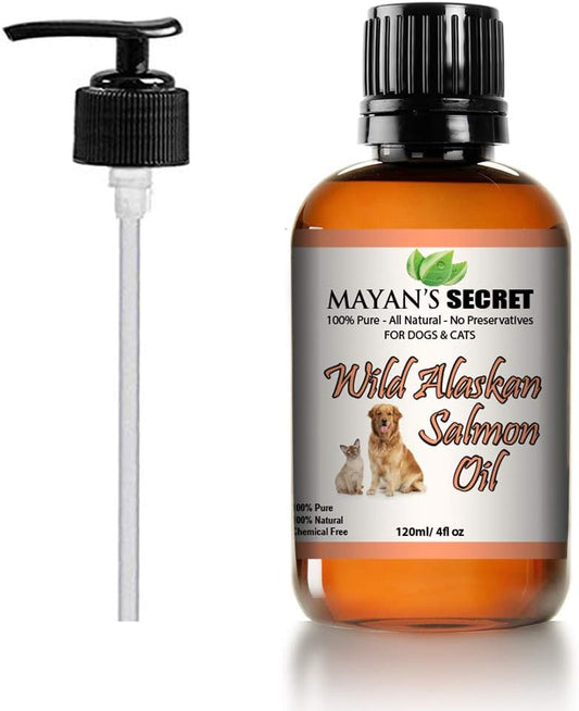 Mayan's Secret Pure Carrier and Essential oils for Skin Care, Hair, Body Moisturizer for Face-Anti Aging Skin Care (Wild Alaskan Salmon Oil, 4oz)