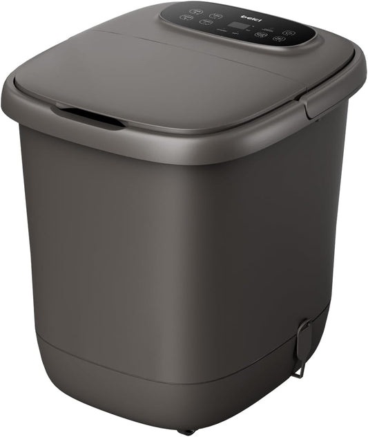 High Depth 14in Feet Foot Spa Electric Rotary Massage with PTC Heating System,Foot Bath with Timer Constant Temperature Control,Handle,and Six Set Electric Massage Balls