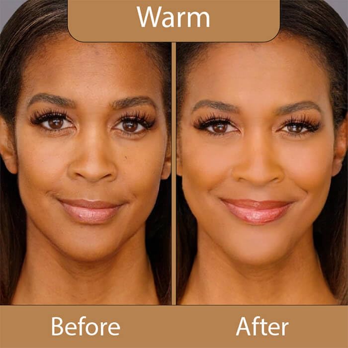 LUMINESS Silk Airbrush Spray Foundation 2-PC Kit - Foundation & Dual-Sided Angled Makeup Brush - Buildable Coverage, Anti-Aging Formula, Humidity Resistant, Hydrates & Moisturizes, Warm