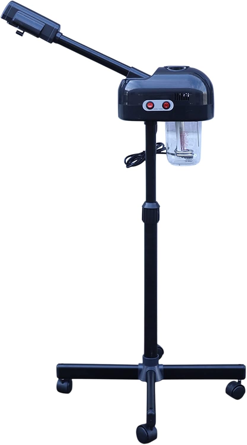 Professional Facial Steamer for Estheticians, Adjustable Height, 0.2 Gal Face Steamer on Wheels for Salon Beauty and Spa Shop