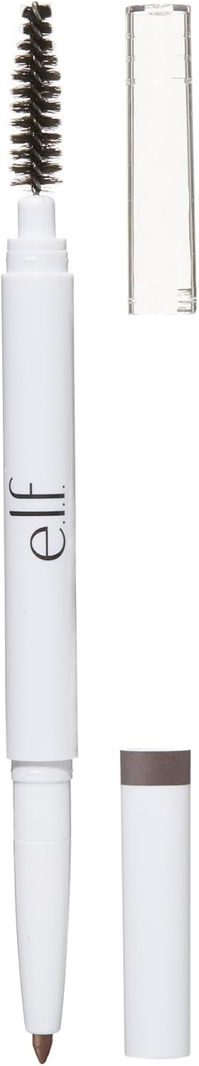 e.l.f. Instant Lift Brow Pencil, Dual-Sided, Precise, Fine Tip, Shapes, Defines, Fills Brows, Contours, Combs, Tames, Neutral Brown, 0.006 Oz