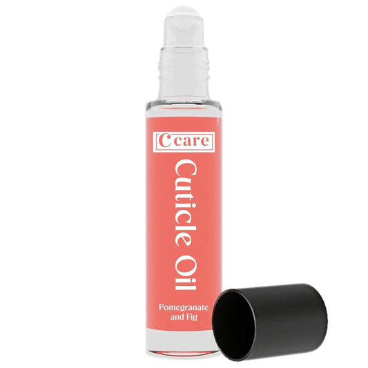 C CARE Pomegranate and Fig Roll-On Cuticle Oil | Natural Revitalizing Hydrating Nail Oil | Repaires Cuticles Overnight | Remedy For Damaged Skin And Thin Nails | Paraben Cruelty Free Formula | 10ml