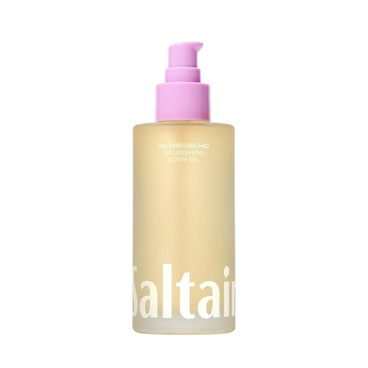 Saltair Body Oil. Luxurious Island Orchid After Shower and Bath Oil Moisturizer for Women. Botanical, Non-Greasy, and Well-Absorbing Lotion for Hydrating Dry Skin. 4oz Pump Bottle