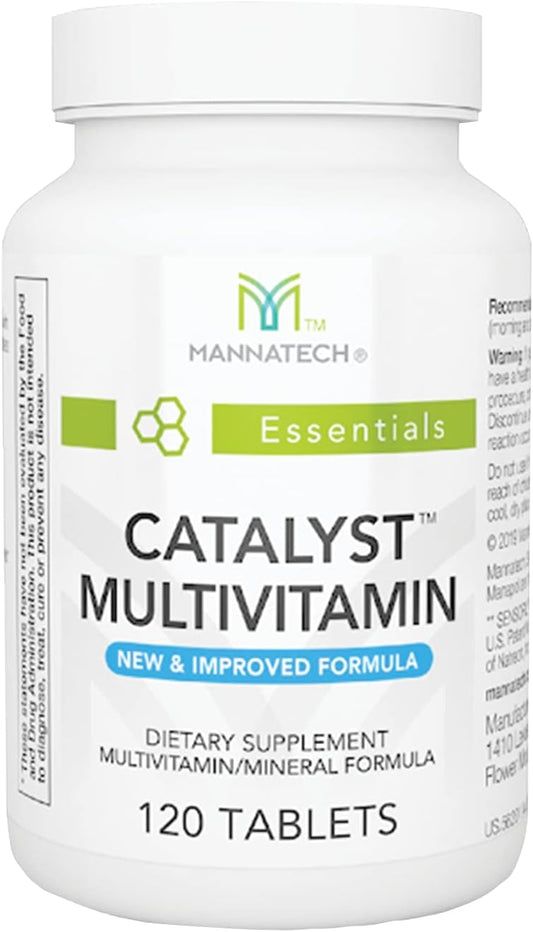 Mannatech Catalyst Multivitamin 120 Tablets, Maximize Your Multivitamin. Provides Antioxidants Vitamin A, Vitamin C, and Vitamin E, Now with Ashwagandha to Support You Physically and Emotionally