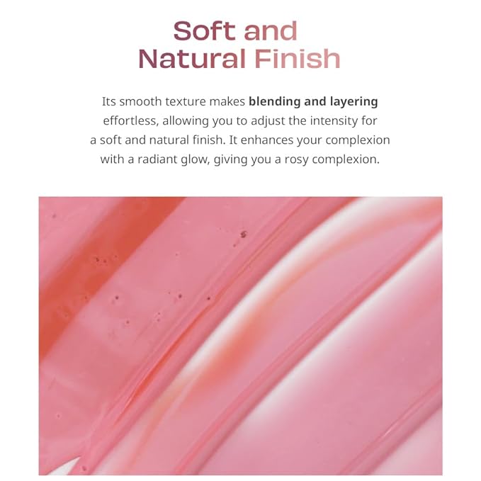 Moist Ampoule Blusher, Buildable Water-based Formula, Infused with over 50% moisture essence, no tackiness, long-lasting moisture, weightless feel (02 Deep Plum, 20ml)