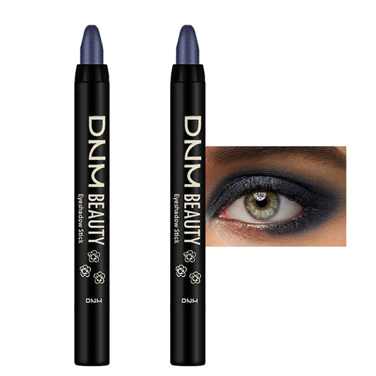 Kaely 2Pcs Cream Eyeshadow Sticks Set for Eyes Waterproof,Midnight Blue Shimmer Eye shadow Stick Pencil Pen Bulk sombras en crema para ojos 31+31