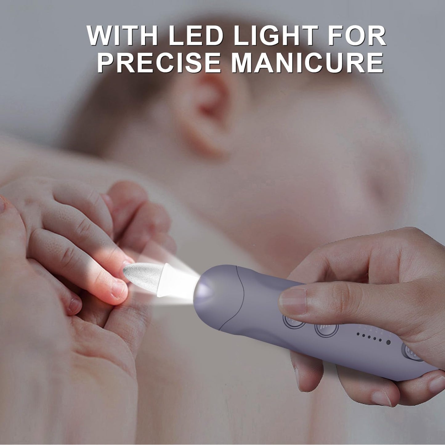 Professional Manicure Pedicure Kit, 9 in 1 Cordless Electric Nail Drill with 100 pcs Nail Drill Bits Sanding Bands, Nail Grinder for Human, 5 Speeds, Nail Dremel Kit for Home and Salon Use