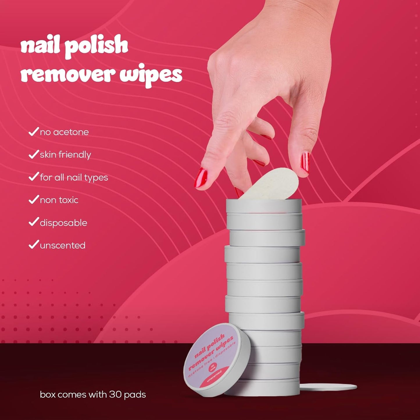 Biopure Nail Polish Remover Wipes Acetone-Free & Non-Toxic – Quick & Easy Nail Polish Removal, Travel-Friendly Disposable Pads w/Sealable Jar (720 Count, Unscented) Bulk Pack